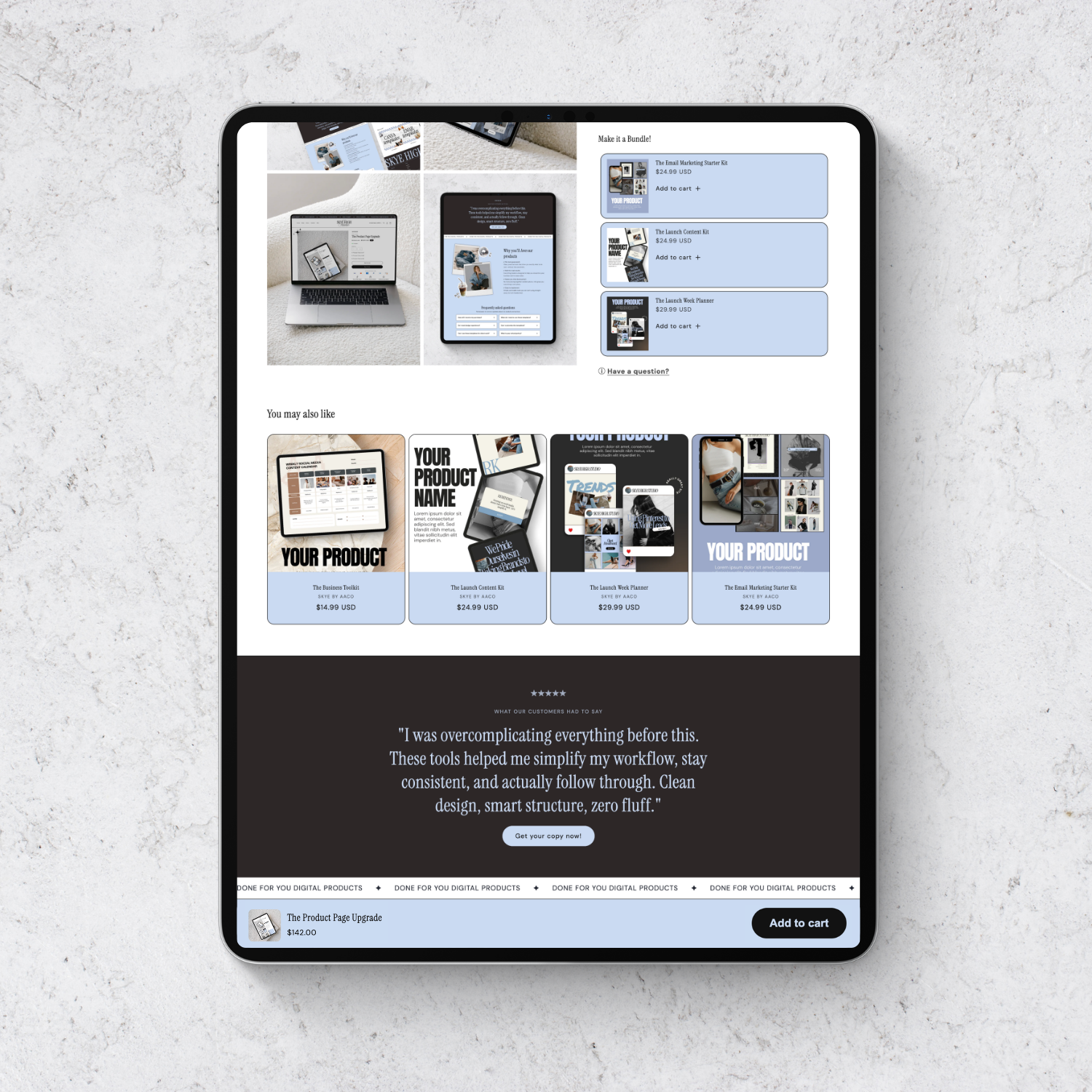 ADD-ON Product Page Upgrade