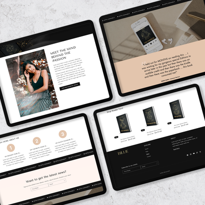 Introducing Billie – a modern, stylish, and sleek Shopify template tailored for authors who aspire to elevate their online presence with a refined and impactful design.