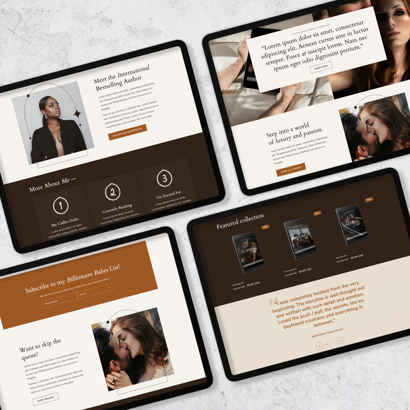 Say hello to Harper – an eye-catching, timeless, and sleek Shopify template crafted for authors who wish to elevate their online presence with a sophisticated and elegant design.