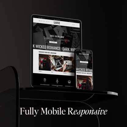 Say hello to Luxe – a luxurious, stylish, and contemporary Shopify template created for authors who aim to elevate their online presence with a sophisticated and timeless design.